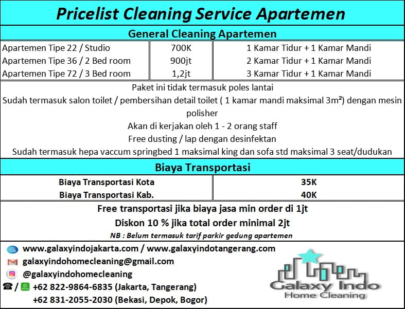 jasa bersih apartemen