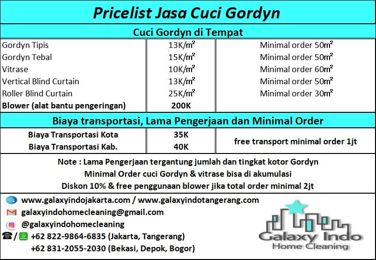 jasa cuci gorden